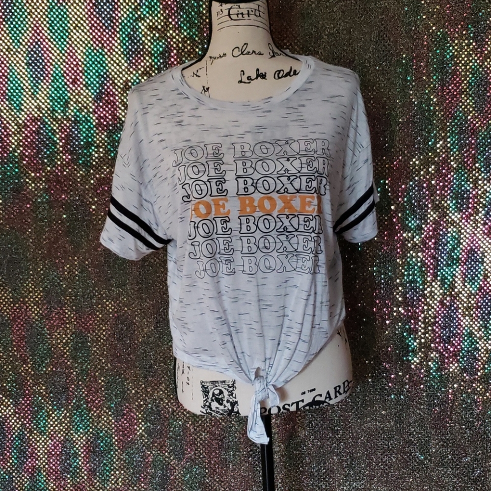 Varsity Style Tie up Tee